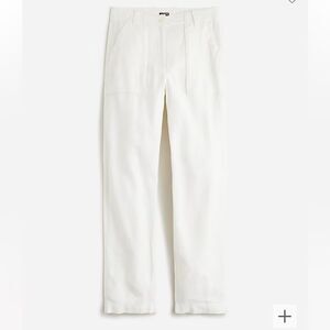 J.Crew Seaside cargo pant in linen-TENCEL™ lyocell blend